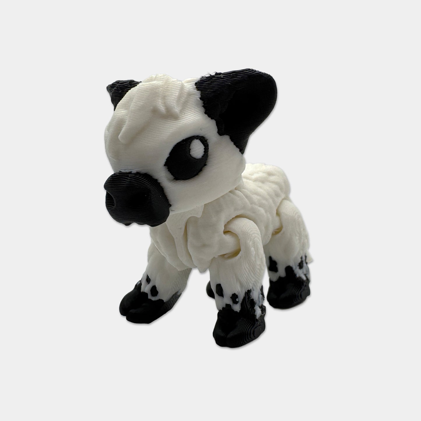 Highland Cow in Black and White. Medium Size